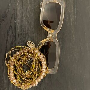 Sunglasses with bracelets